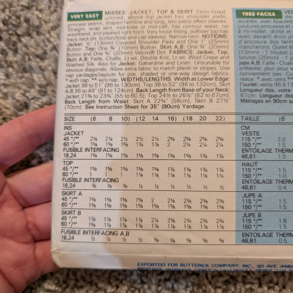 Butterick Pattern - Picture 2 of 4